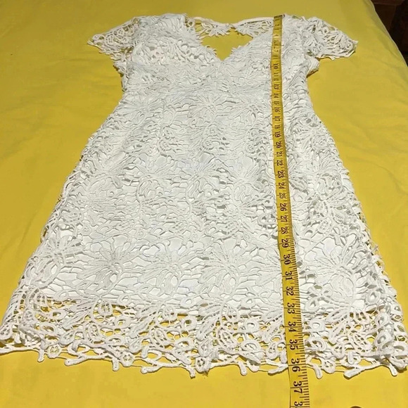 Entro white lace dress M - Picture 6 of 9